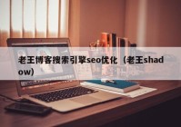 老王博客搜索引擎seo优化（老王shadow）